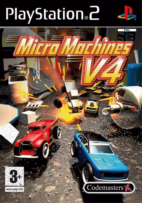 Micro Machines V4 box art for Playstation 2